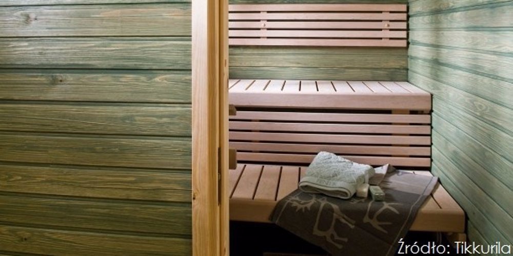 Piękna i zadbana sauna z Tikkurila