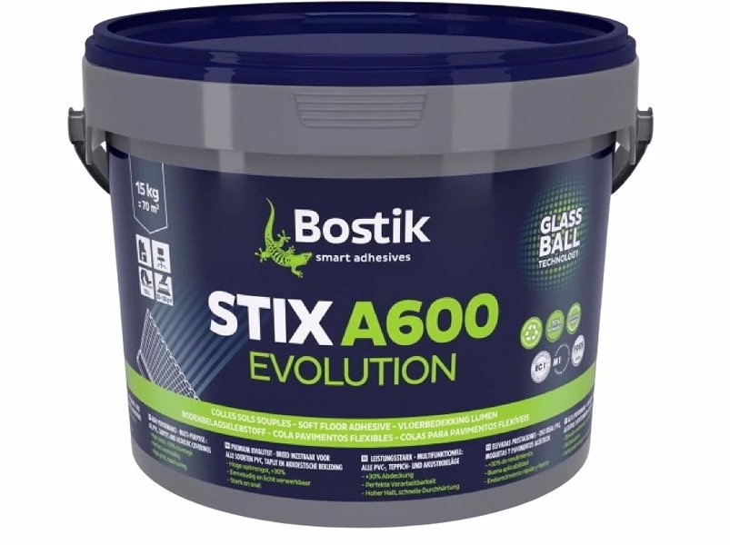 Bostik STIX A600 Evolution – nowa generacja klejów do wykładzin akustycznych, PCV i dywanów 